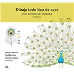 Dibuja todo tipo de aves con lápices de colores