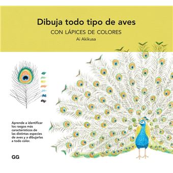 Dibuja todo tipo de aves con lápices de colores