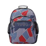 Mochila Escolar Totto Crayoles Gris Y Rojo
