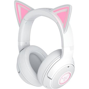 Auriculares Bluetooth gaming Razer Kitty V2 BT Blanco