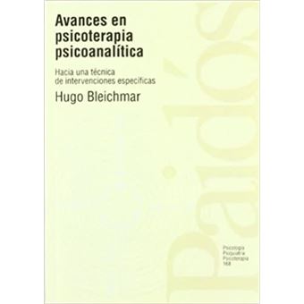 Avances en psicoterapia psicoanalítica