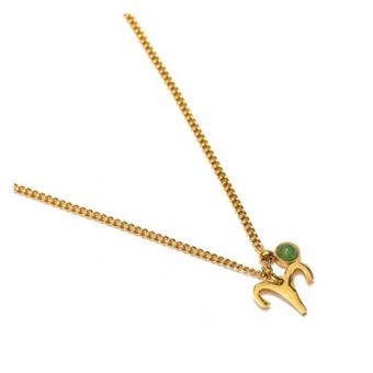 Collar con el signo astrológico Aries con Aventurina Nature et decouvertes - 1