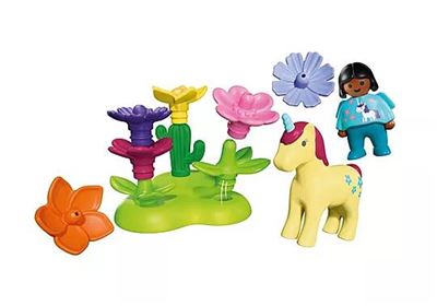 Figura playmobil junior: jardín de las hadas con unicornio