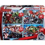 Educa Puzzle Multi 4 Avengers 50-80-100-150 Piezas