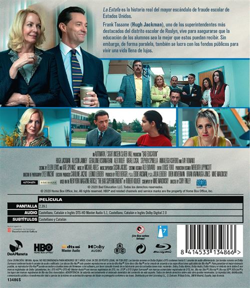 La estafa (Bad Education) Blu-ray Cory Finley Hugh Jackman