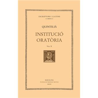 Institució oratòria (vol. x). llibre xi