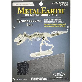 Puzzle metal figura 3D Esqueleto Tyrannosaurus Rex Metal Earth - 1