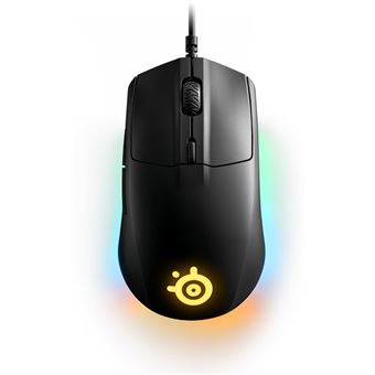Ratón gaming con cable Steelseries Rival 3 Gen 2 Negro