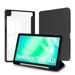 Funda Subblim Clear Shock Case Negro para Samsung Galaxy Tab A11 de 8,7"