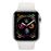 Apple Watch S4 44mm LTE Caja de acero inoxidable en plata y correa deportiva Blanca