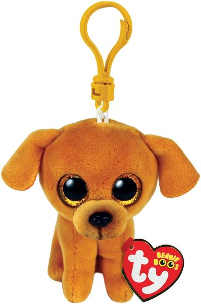 Clip ty beanie boos perro zuzu tan 10cm