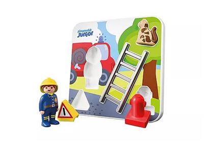 Figura junior: puzle de bomberos