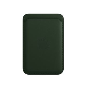 Cartera de piel con MagSafe Verde secuoia para iPhone 13