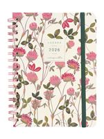 Agenda Espiral Doble Finocam Moniquilla Ene-dic 2026 E10 - 155x212 Mm Semana Vista Horizontal Amapola Español