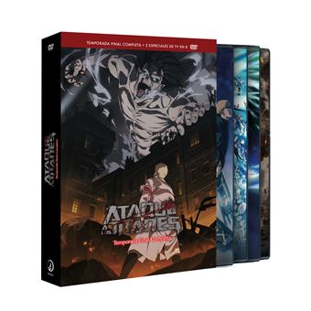 Ataque a los Titanes - Temp Final Completa (Temp Final P1 + P2 + Capítulos Finales) Ep. 60 A 87 + 2 Tv Special - DVD