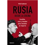 Rusia desde la cocina. cuchillo, cazo y tenedor para levanta