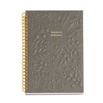 Cuadrícula Cuaderno Miquelrius A5 Grabado Wire-o Marron