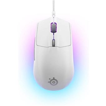 Ratón gaming con cable Steelseries Rival 3 Gen 2 Blanco
