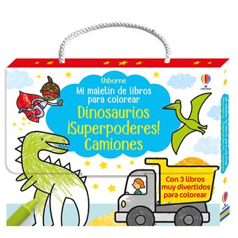 Mi Maletin De Libros Para Colorear 2 Dinosaurios Superpodere