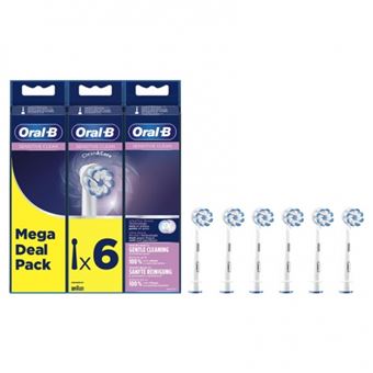 Pack 6 cabezales de recambio Oral-B  60-6 Ultra Sensitive - 1