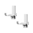 Soporte de altavoz lateral para pared inclinable Btech Blanco