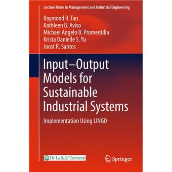 Input-Output Models for Sustainable Industrial Systems - 1
