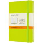Cuaderno Moleskine Classic Large Rayas Tapa Dura Verde Limón