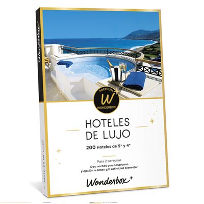Caja regalo Wonderbox Hoteles de Lujo 2 noches con desayuno para 2 personas  - Wonderbox -5% en libros