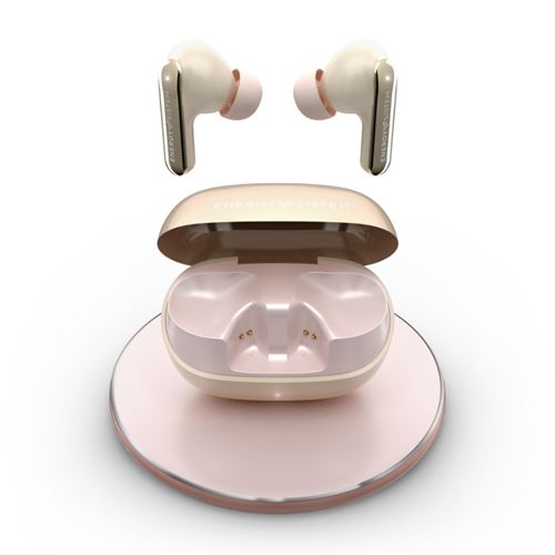 Auriculares Noise Cancelling Energy Sistem Serenity Ultra True Wireless Rose Gold