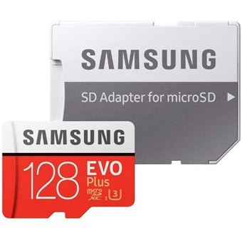 Tarjeta MicroSD Samsung EVO Plus 128GB C10 + Adaptador