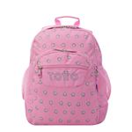 Mochila Escolar Totto Crayoles Corazones Rosas