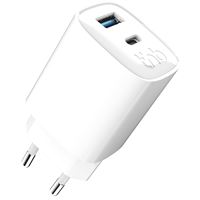 Cargador de pared T'nB USB-C + USB-A GaN Power Delivery 45W Blanco