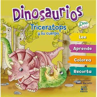 Dinosaurios triceratops y su cuerpo