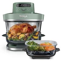 Freidora de aire portátil de cristal 5 en 1 Ninja Crispi Pro Verde musgo