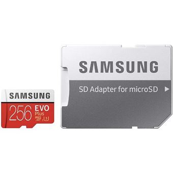 Tarjeta MicroSD Samsung EVO Plus 256GB C10 + Adaptador