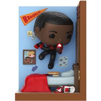 Figura Funko Nooks Marvel Spiderman Miles Morales en habitación