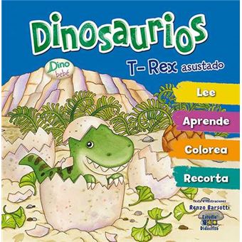 Dinosaurios t-rex asustado