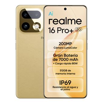 Realme 16 Pro+ 5G 6,83" 512GB Master Gold