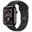 Apple Watch S4 44mm LTE Caja de acero inoxidable en negro espacial y correa deportiva negra