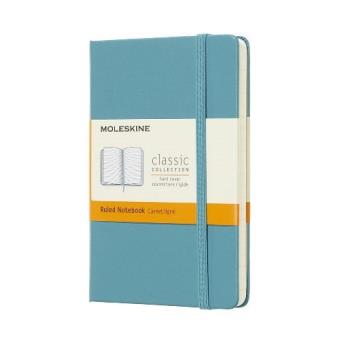 Libreta Moleskine Classic Bolsillo Pautado de Azul Arrecife