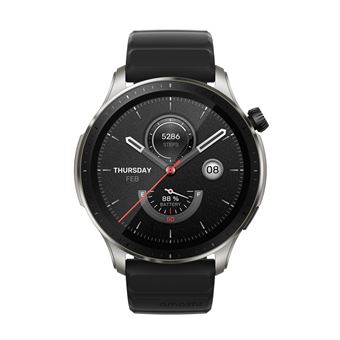 Brazalete Amazfit Gtr de 47 mm y película de vidrio templado negro de 22 mm  de ancho