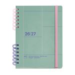 Agenda Escolar Miquelrius Plus Wire-o Semana Vista Catalán Verde Back To Basics 2026-27