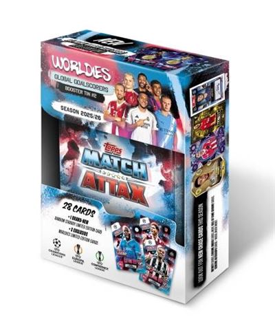 Mini lata cartas match attax ucl 25-26 - varios modelos