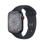Apple Watch S8 45mm LTE Caja de aluminio Medianoche  y correa deportiva Medianoche