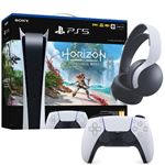 Consola PS5 digital + Horizon Forbidden West + Auriculares Pulse + Mando