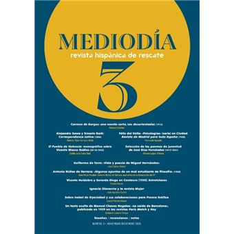 Mediodia. revista hispánica de rescate. 3 - 1