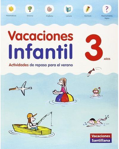 Vacaciones 1 infantil Santillana. 3 años