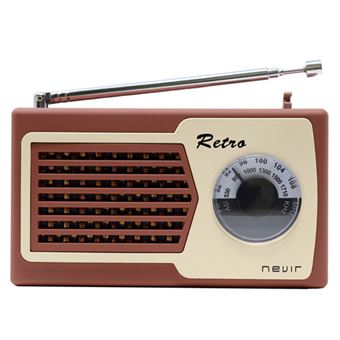 Radio Nevir Retro NVR-200 Marrón