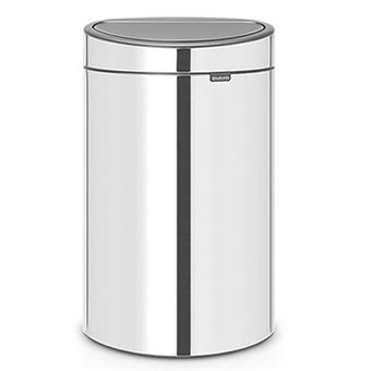 Cubo de basura Brabantia Touch Bin 10 + 23 L Acero brillante