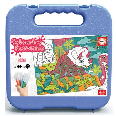 Puzzle coloreable Educa Dinosaurios